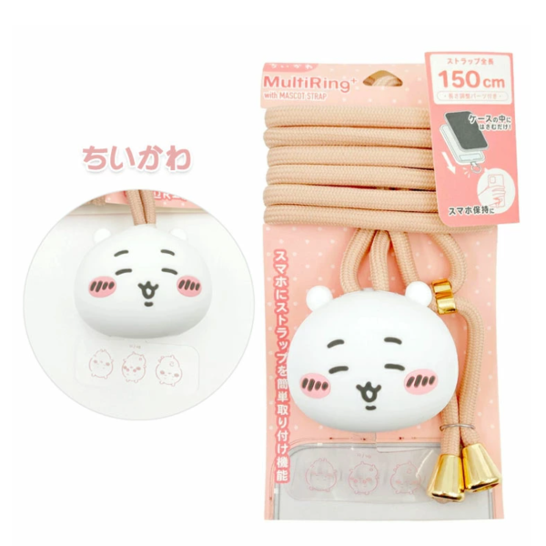 【日本代購】吉伊卡哇 手機環扣附背帶